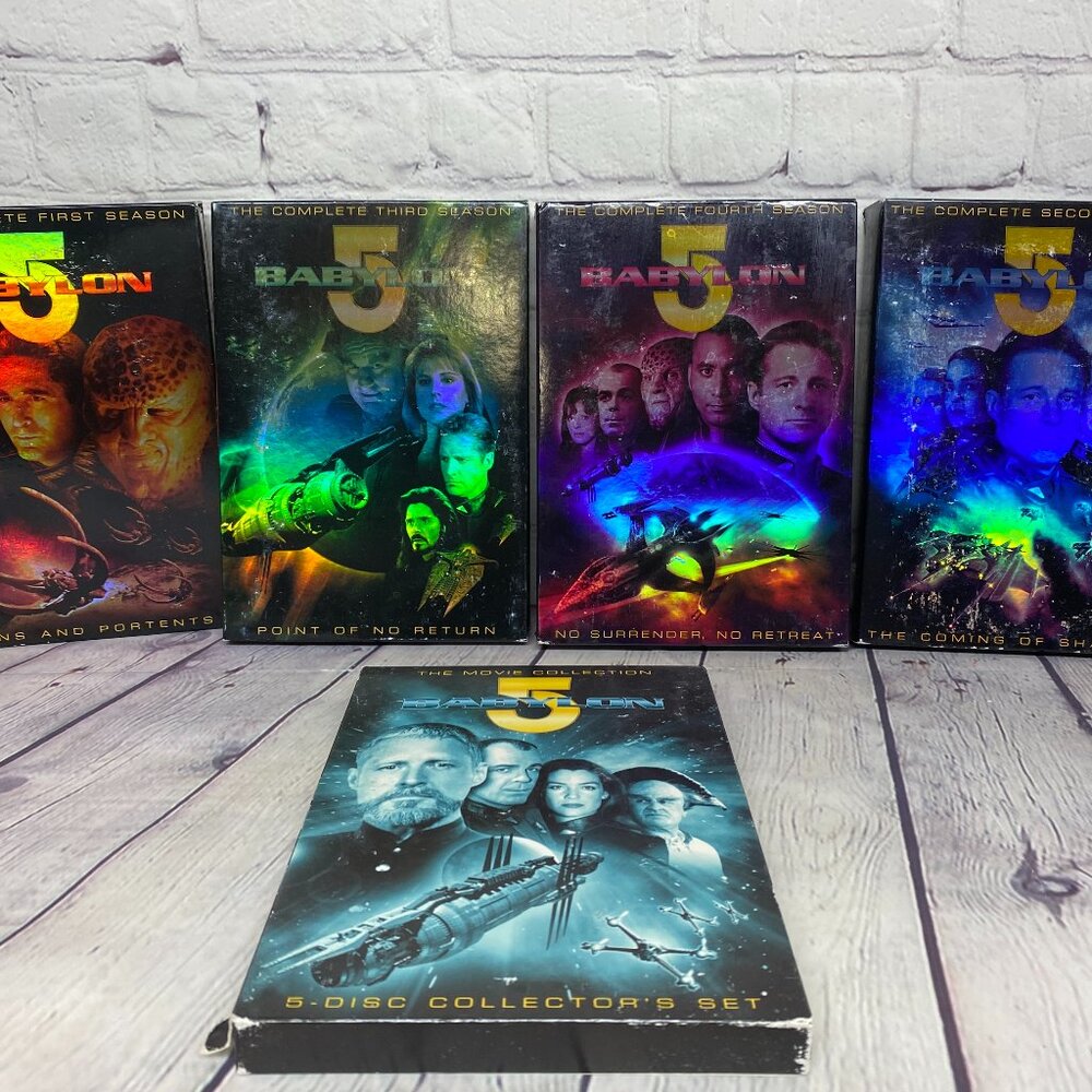 Babylon 5 Season 1-4 DVD Set (Incomplete) + 5 Movie Collection Read Description